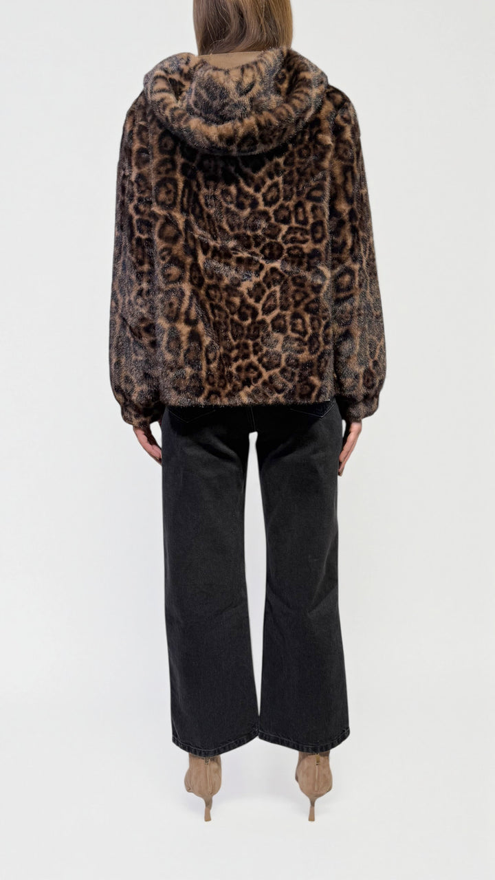 L'ARMADIO DI LULÙ - BOMBER IN ECOPELLICCIA ANIMALIER