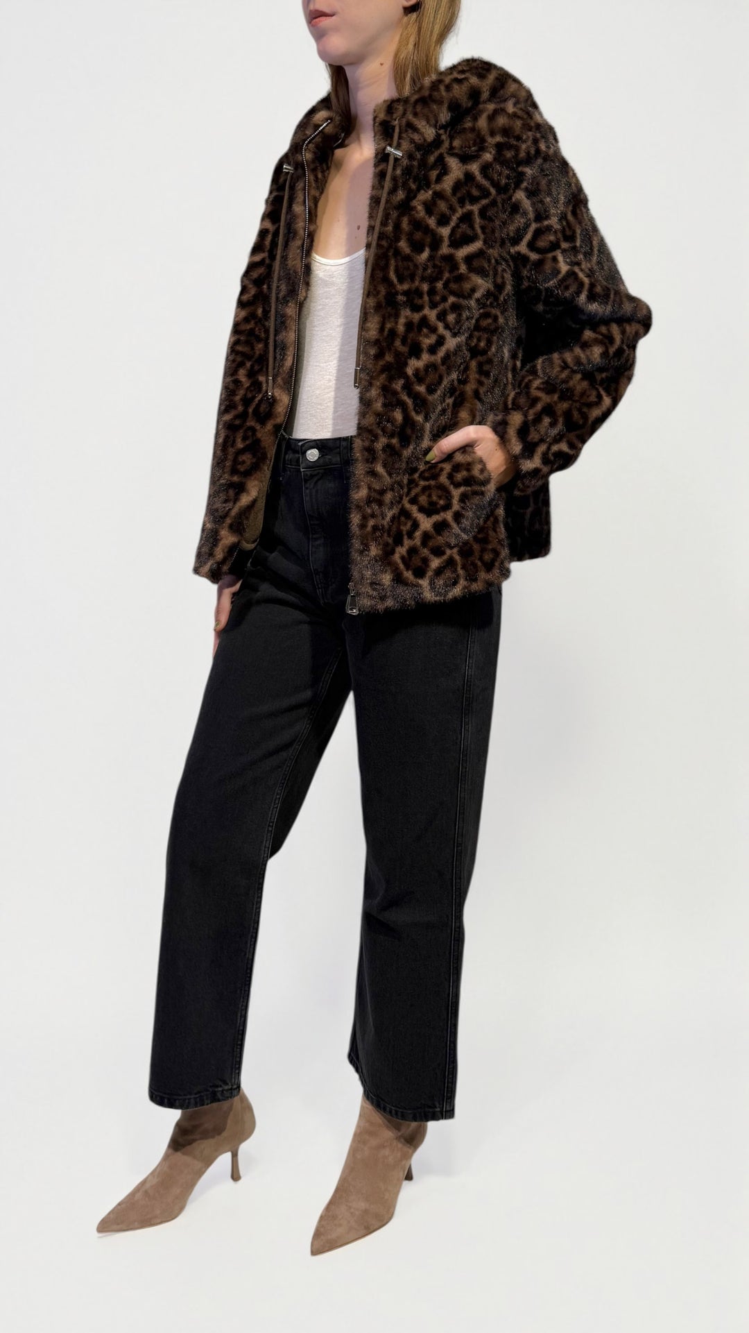 L'ARMADIO DI LULÙ - BOMBER IN ECOPELLICCIA ANIMALIER