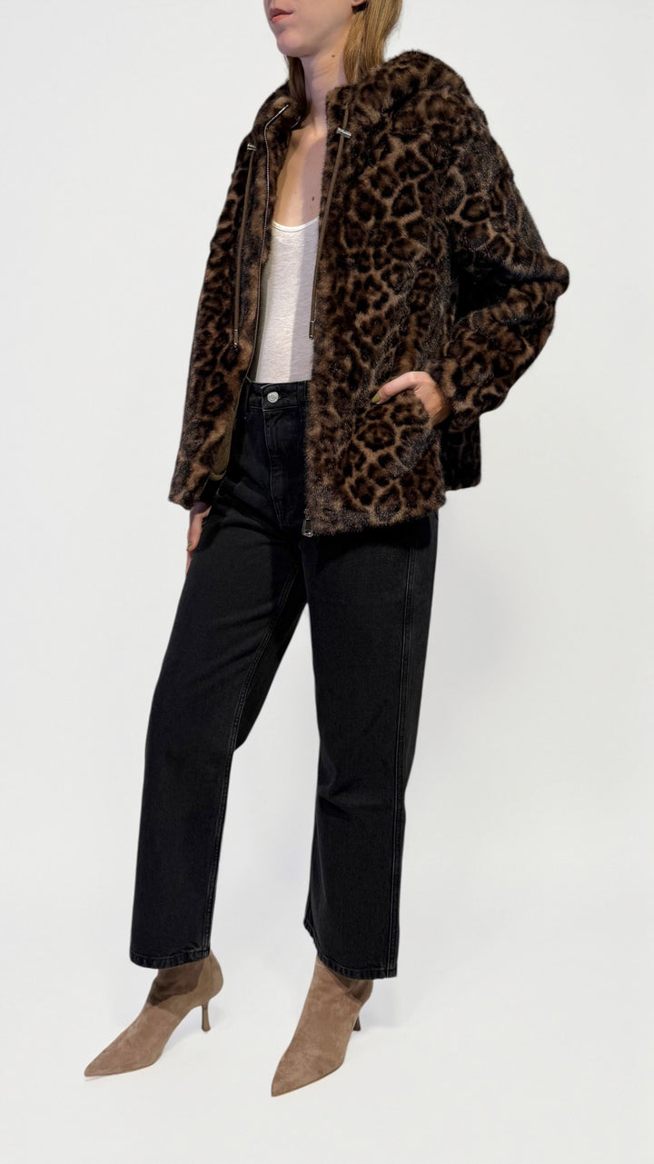 L'ARMADIO DI LULÙ - BOMBER IN ECOPELLICCIA ANIMALIER