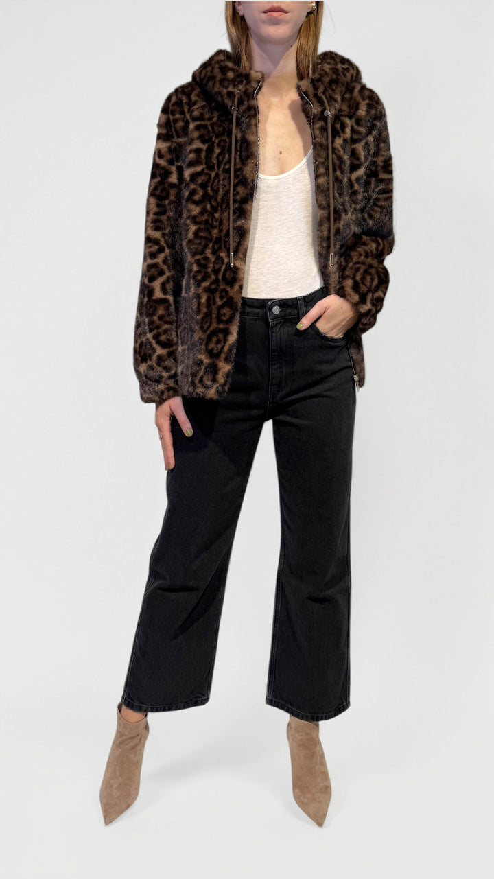 L'ARMADIO DI LULÙ - BOMBER IN ECOPELLICCIA ANIMALIER