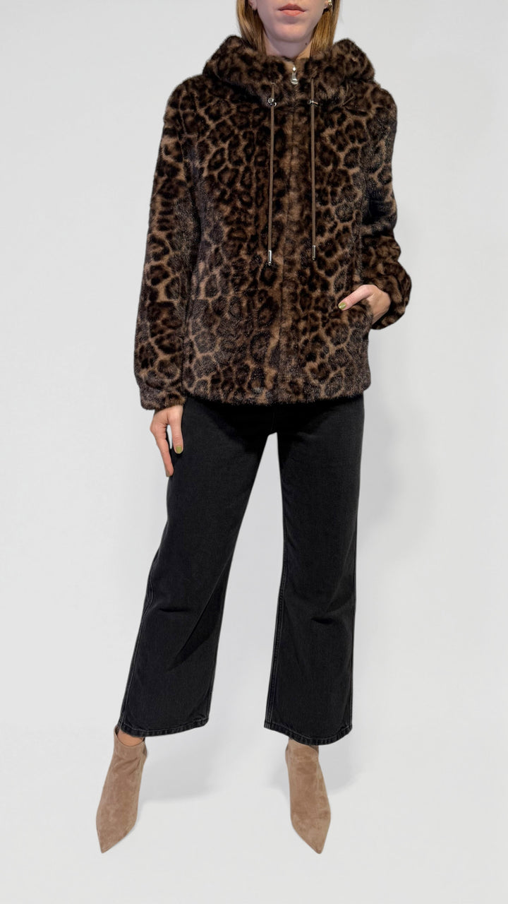 L'ARMADIO DI LULÙ - BOMBER IN ECOPELLICCIA ANIMALIER