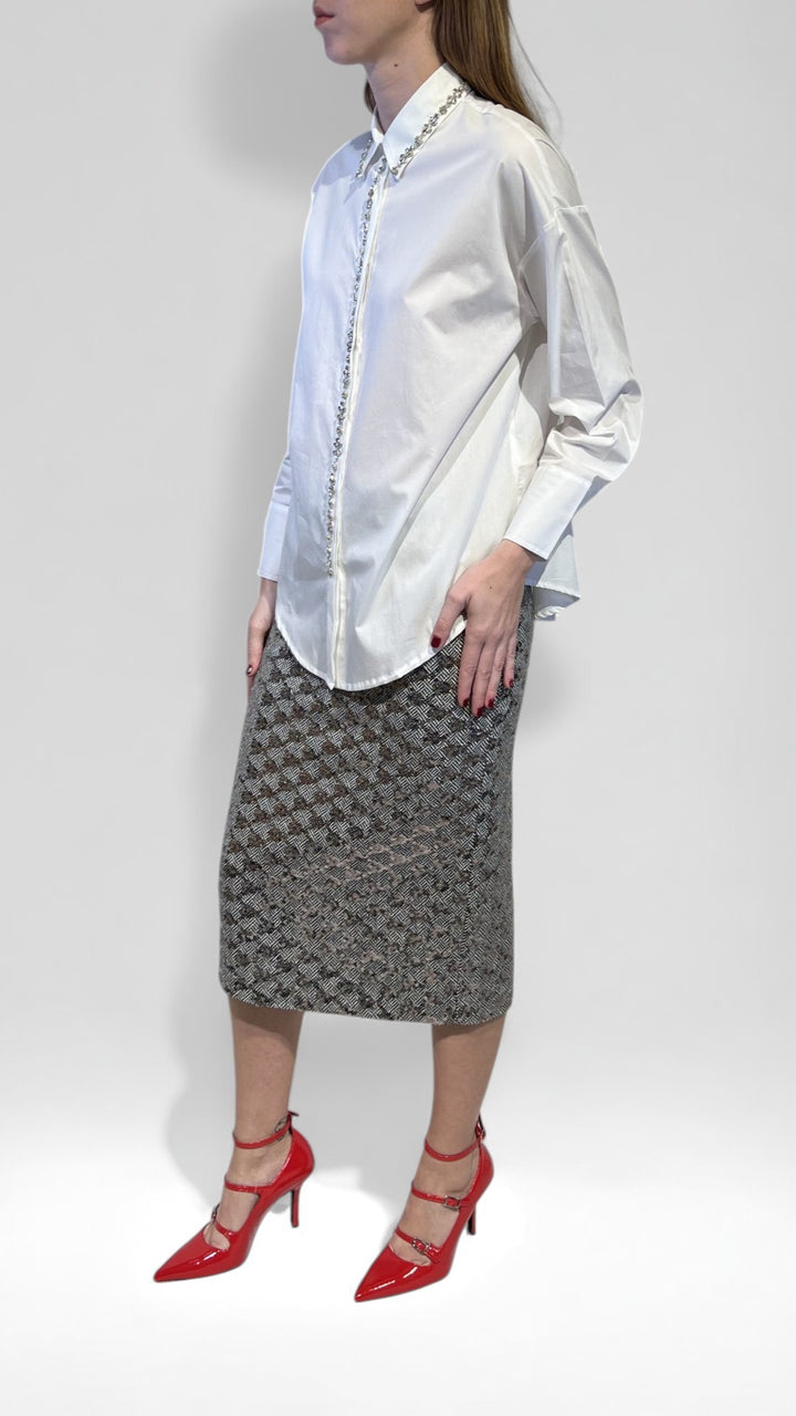 DIXIE - CAMICIA CON GIOIELLO