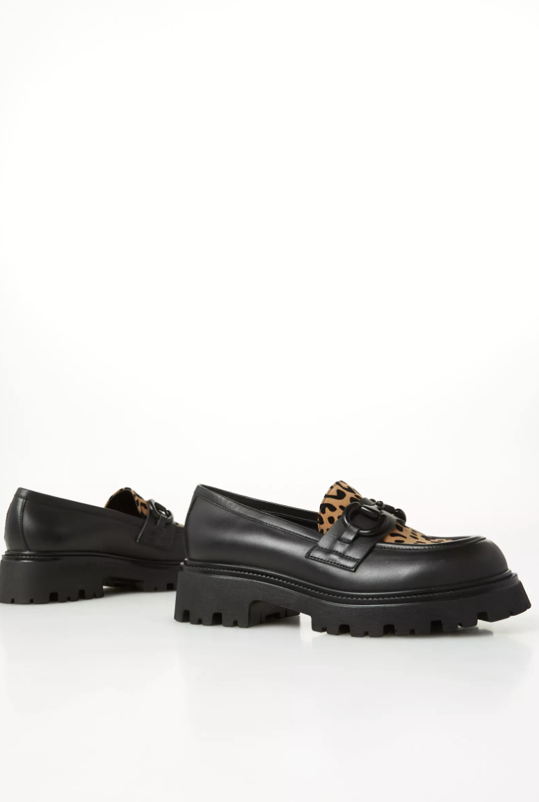 OVYÉ - MOCASSINO IN PELLE E CAMOSCIO