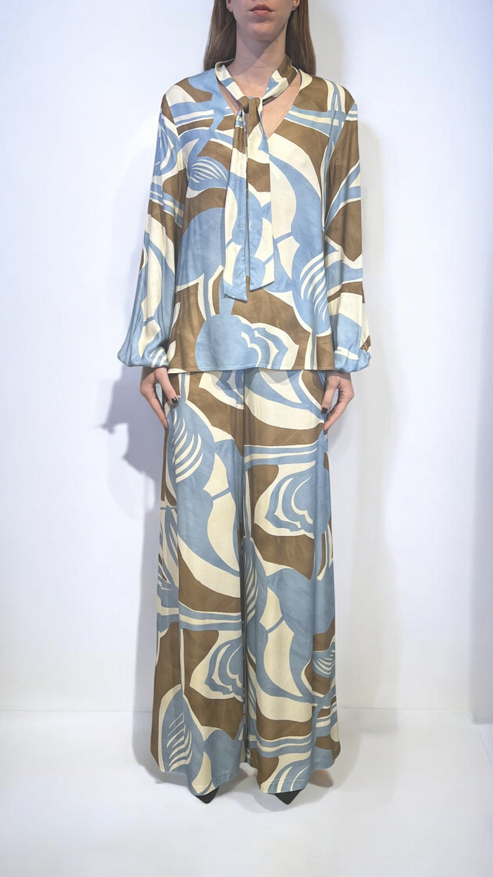 GATTINONI - COMPLETO IN TWILL DI VISCOSA
