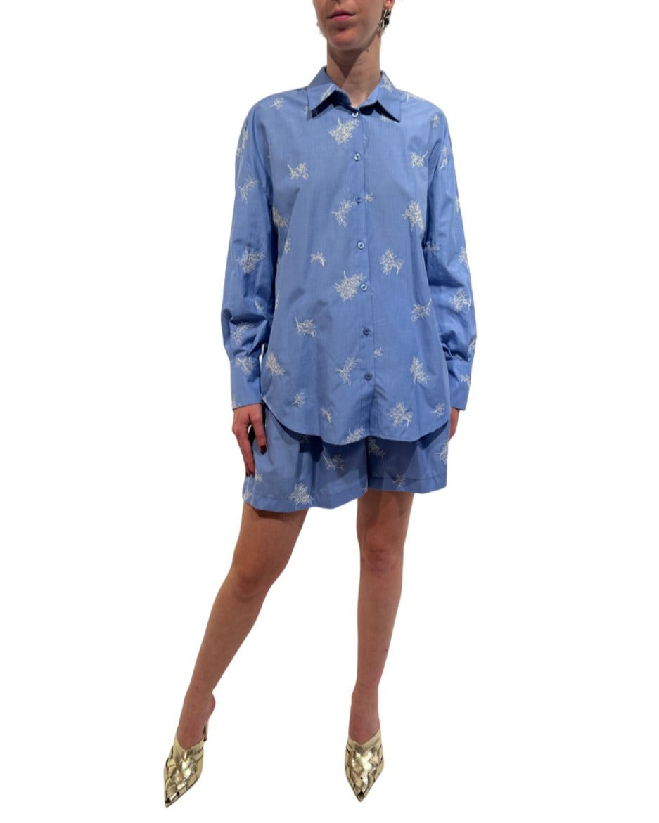 L'ARMADIO DI LULÙ -  CAMICIA IN COTONE RICAMATA