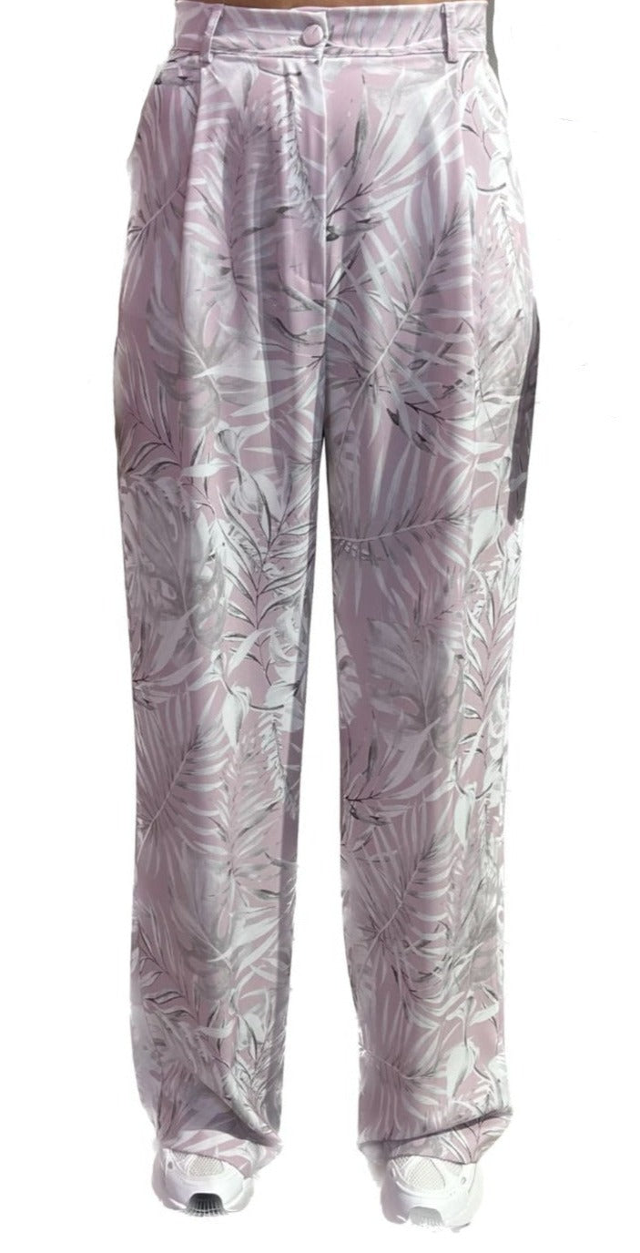 L'ARMADIO DI LULU' - PANTALONE PINCES STAMPA FLOREALE