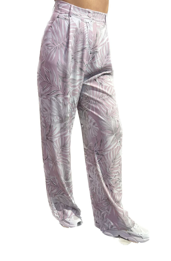 L'ARMADIO DI LULU' - PANTALONE PINCES STAMPA FLOREALE