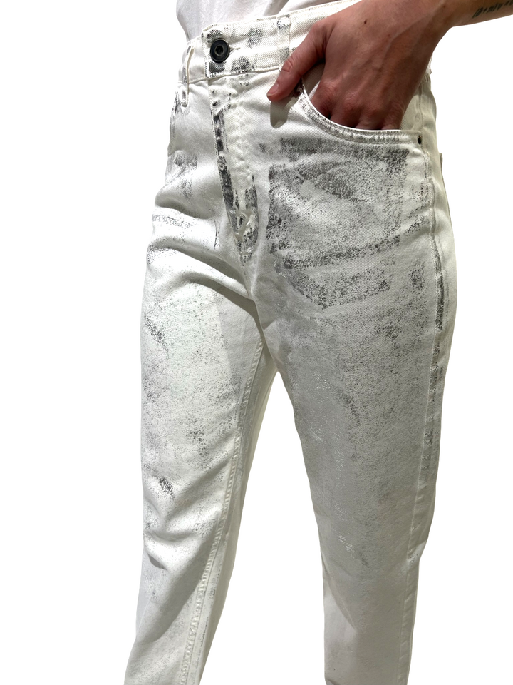 KONTATTO -  JEANS BOYFRIEND SPALMATO