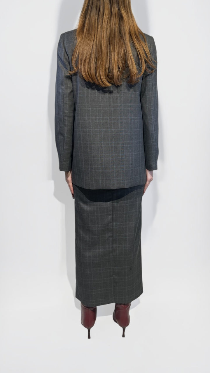 L'ARMADIO DI LULÙ - GIACCA MONOPETTO TARTAN