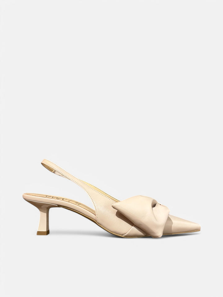 OVYÈ - SLINGBACK IN PELLE MEZZO FIOCCO