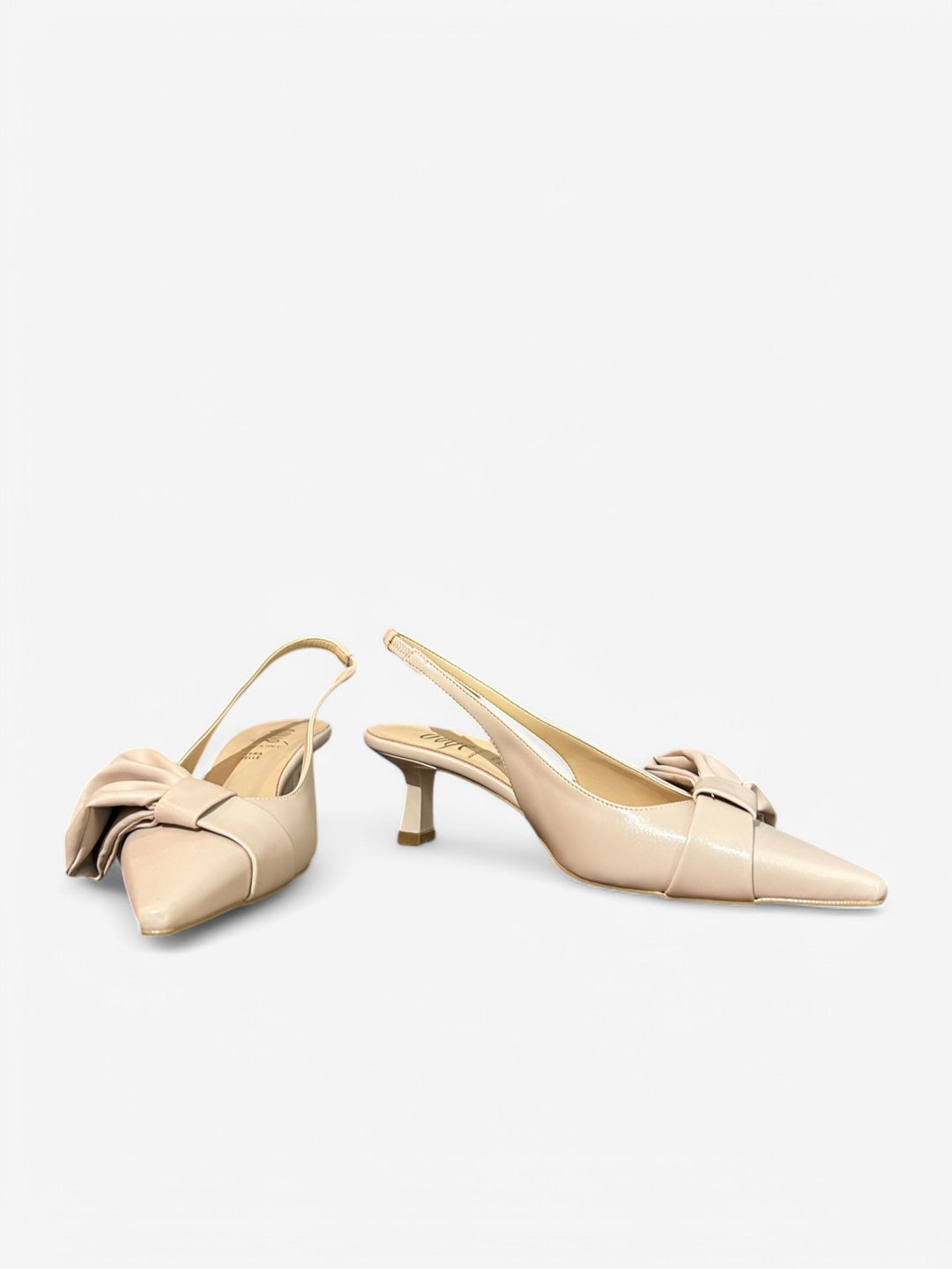 OVYÈ - SLINGBACK IN PELLE MEZZO FIOCCO