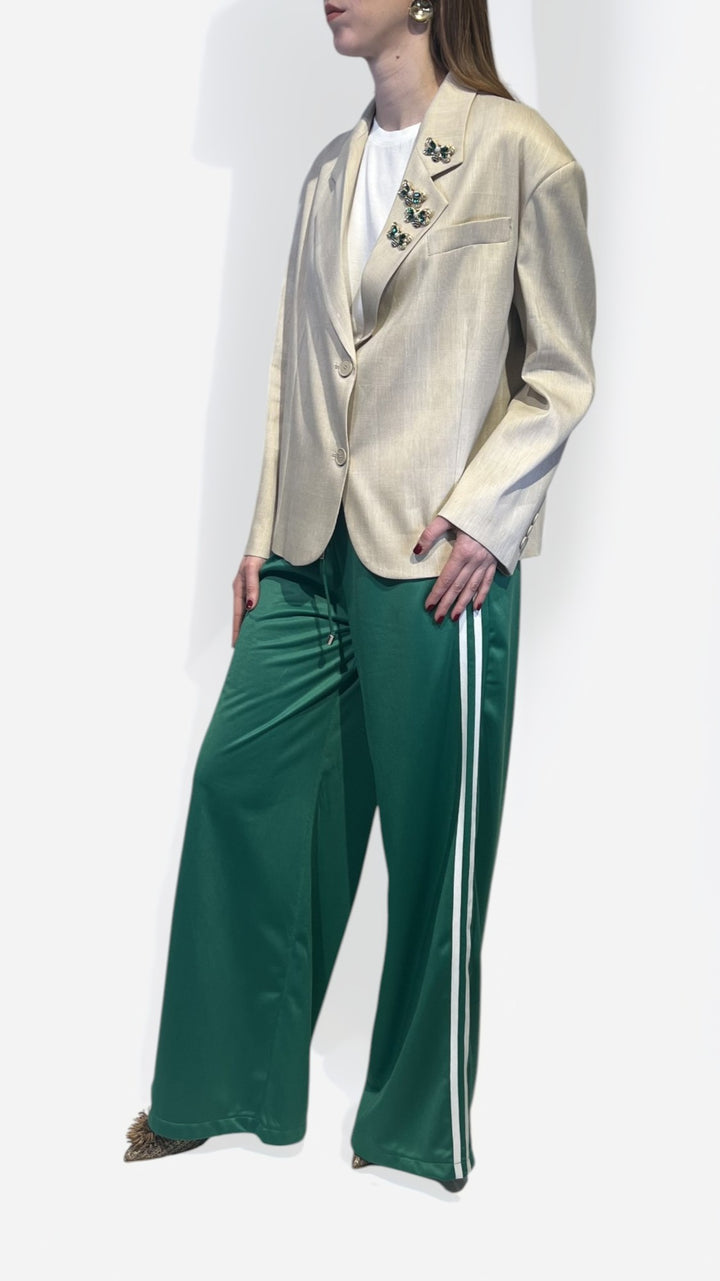 VICOLO - BLAZER MONOPETTO CROP