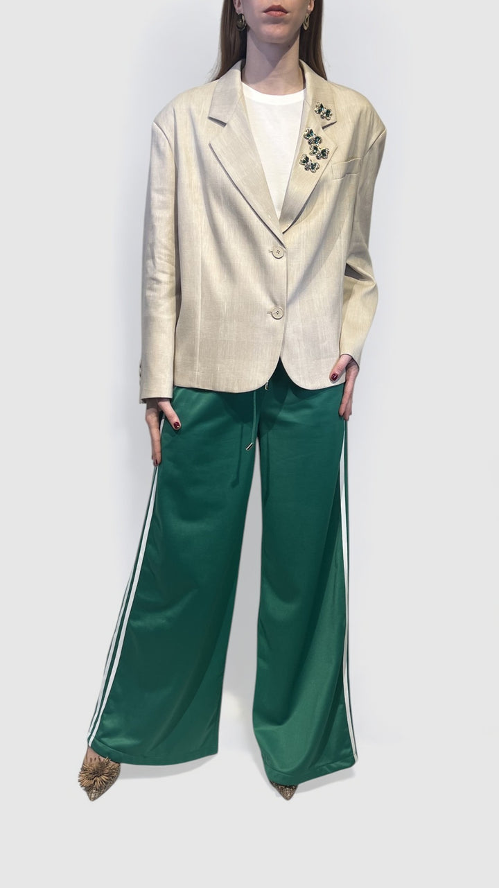 VICOLO - BLAZER MONOPETTO CROP
