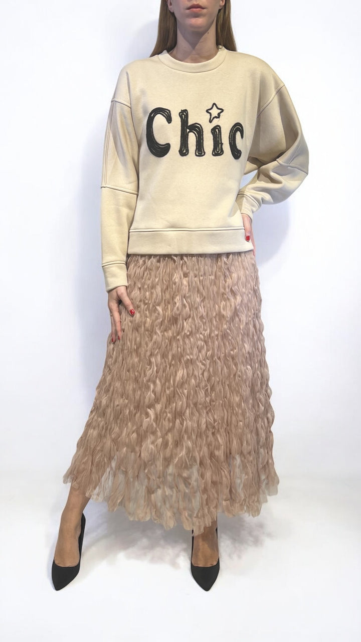 Felpe Dixie Abbigliamento Shop Online DIXIE FELPA DETTAGLIO RICAMO