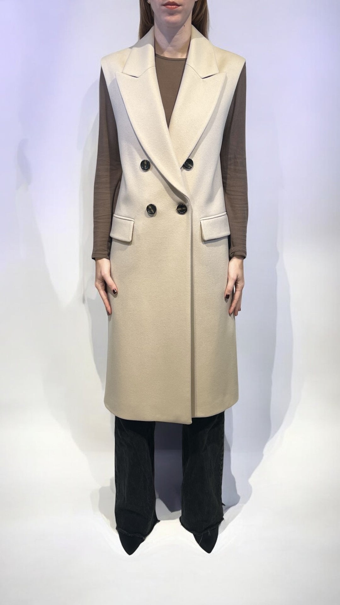 DIXIE - GILET LUNGO DOPPIOPETTO