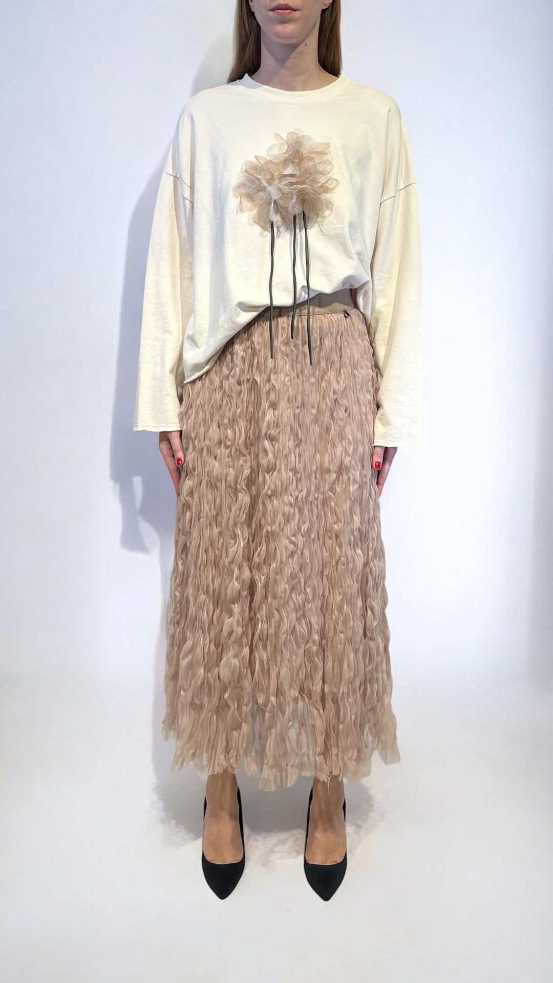 DIXIE - GONNA IN TULLE ARRICCIATO