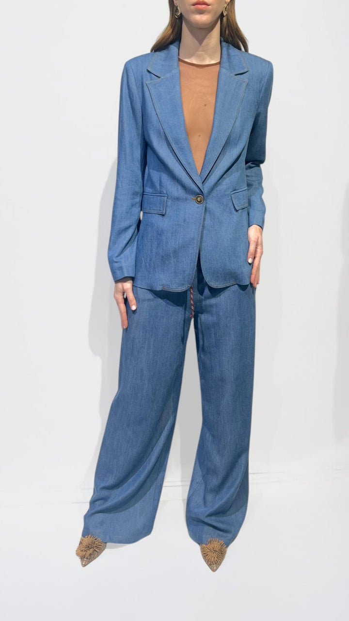 DIXIE - COMPLETO FLUIDO DENIM
