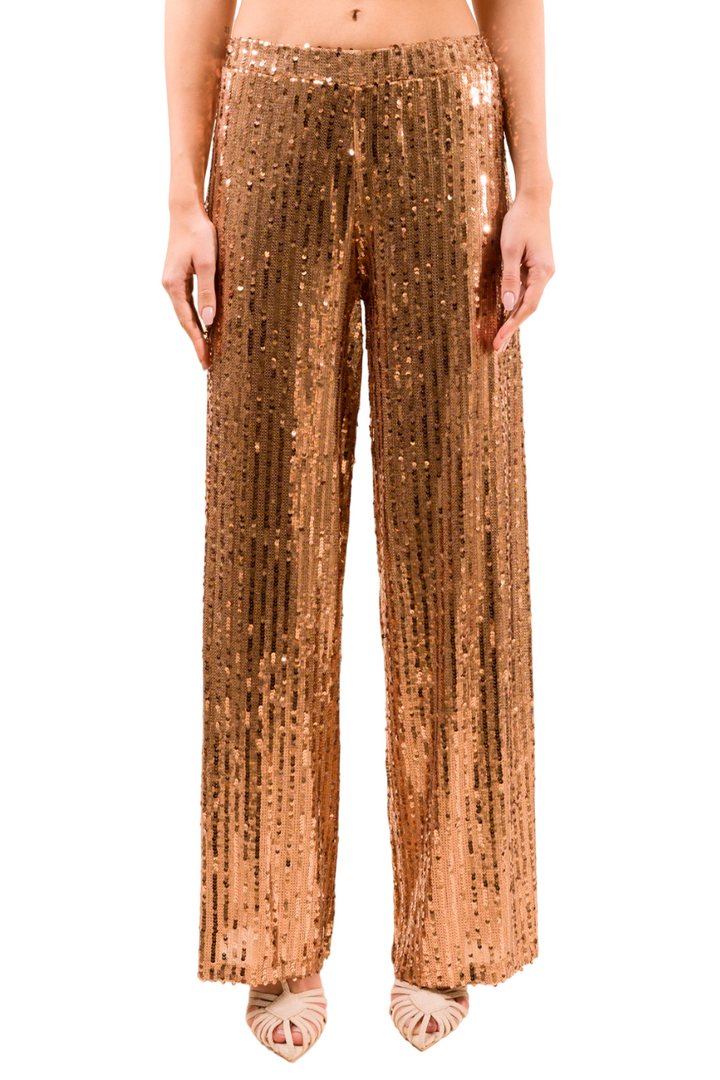 KONTATTO -  PANTALONE PAILLETTES