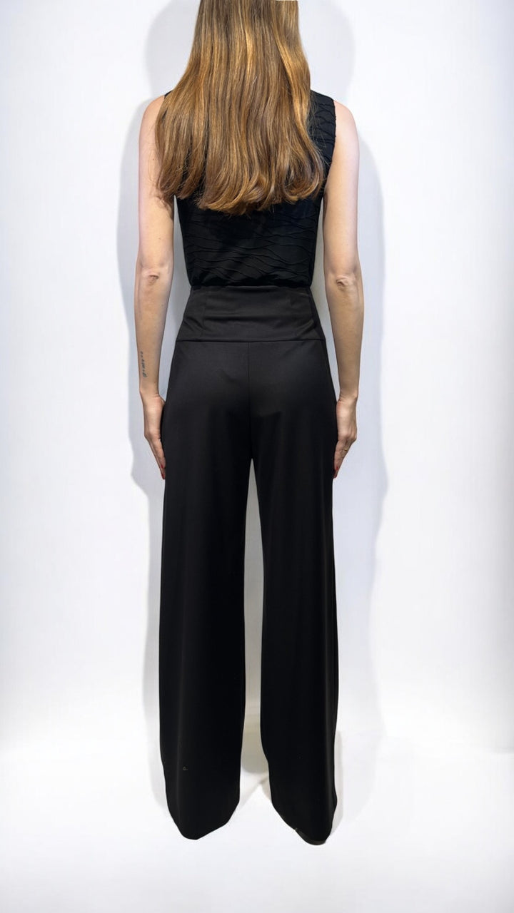 GATTINONI -  PANTALONI PALAZZO CON BASCHINA