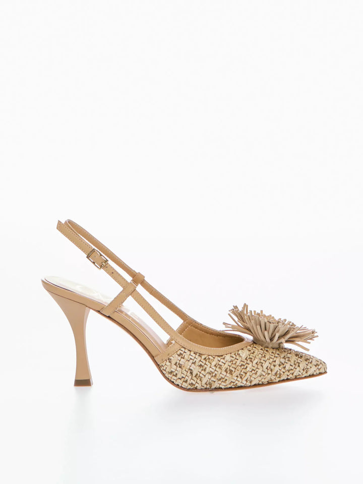 OVYÈ - SLINGBACK IN RAFFIA VICTORYA