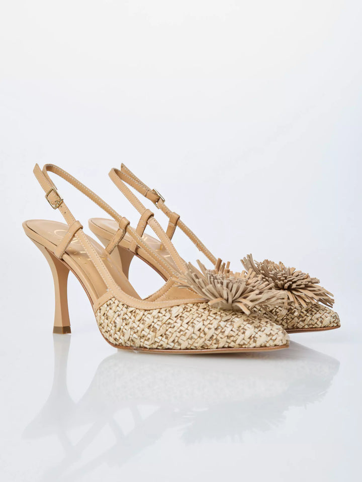 OVYÈ - SLINGBACK IN RAFFIA VICTORYA