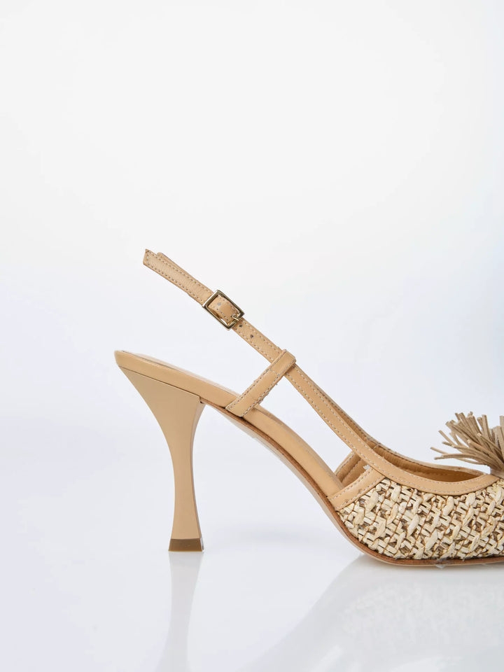 OVYÈ - SLINGBACK IN RAFFIA VICTORYA