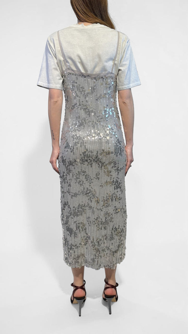TENSIONE IN - ABITO TSHIRT PAILLETTES