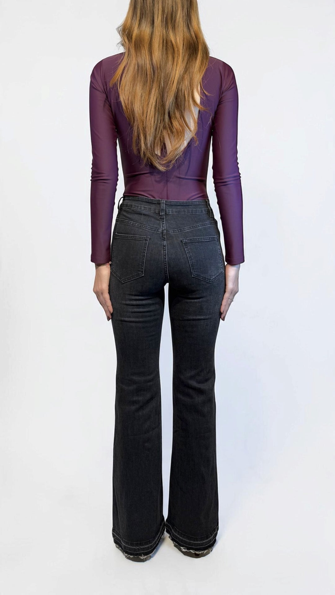 L'ARMADIO DI LULÙ - DENIM FLARE CON ORLO SFRANGIATO