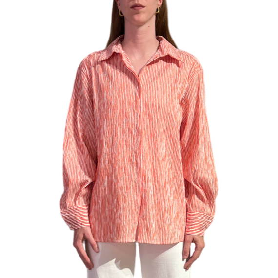 L'ARMADIO DI LULÙ -  CAMICIA POPELINE GOFFRATO