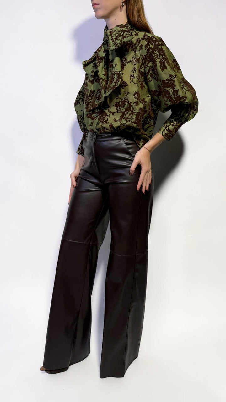 L'ARMADIO DI LULÙ - CAMICIA CON FIOCCO DEVORE'