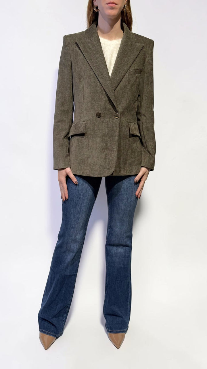 L'ARMADIO DI LULÙ - GIACCA DOPPIOPETTO VELLUTO DENIM