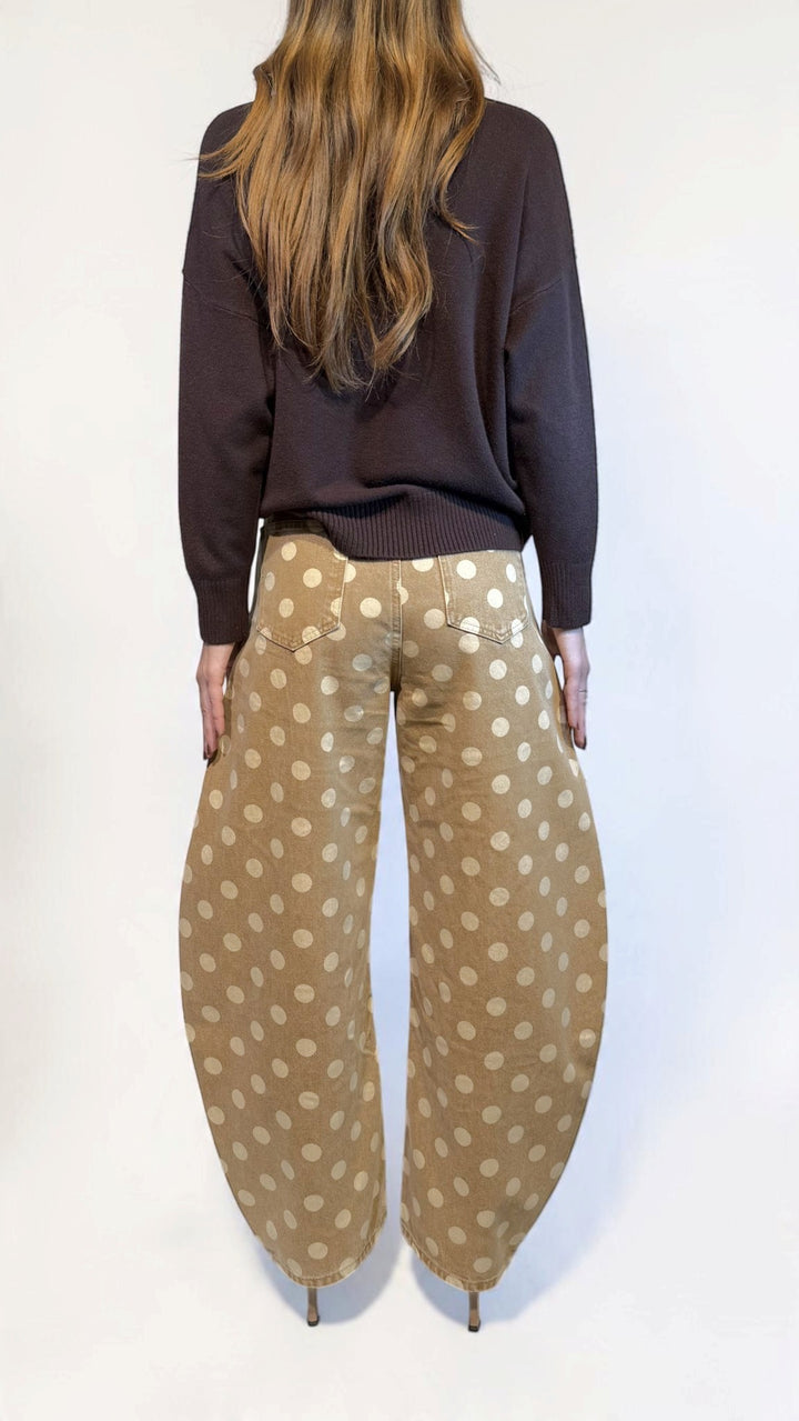 L'ARMADIO DI LULÙ - DENIM BALOON A POIS