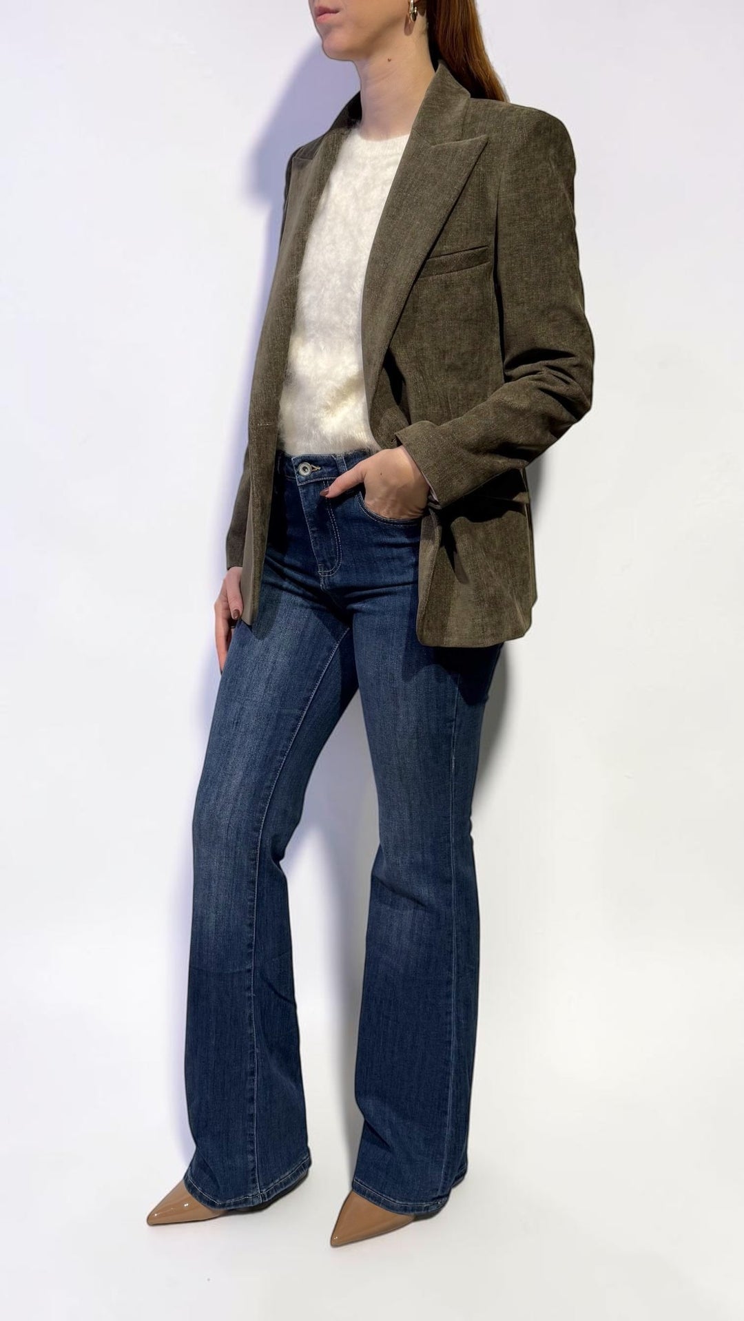 L'ARMADIO DI LULÙ - GIACCA DOPPIOPETTO VELLUTO DENIM
