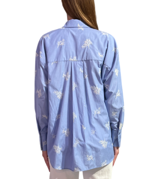 L'ARMADIO DI LULÙ -  CAMICIA IN COTONE RICAMATA