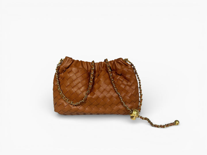BORSA A TRACOLLA INTRECCIATA