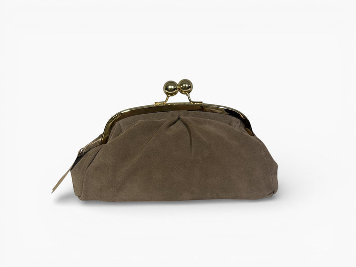 CLUTCH SCAMOSCIATA CON CHIUSURA ORO