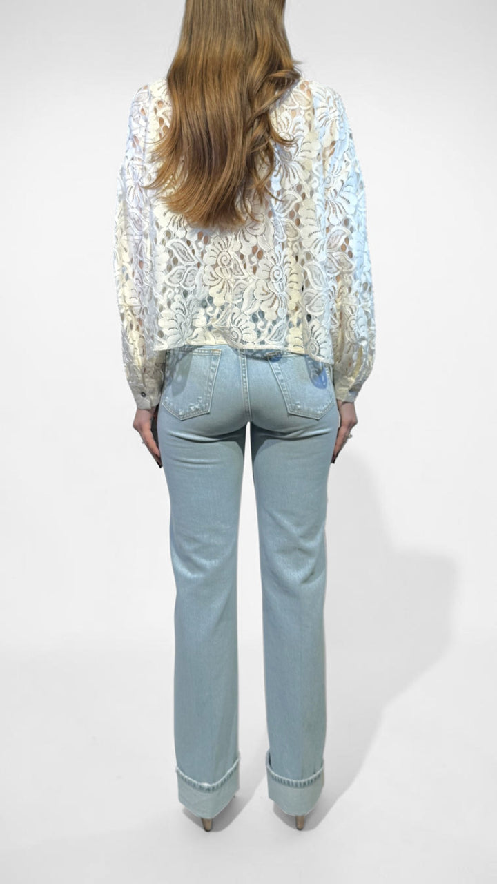TENSIONE IN - CAMICIA IN PIZZO MACRAME'
