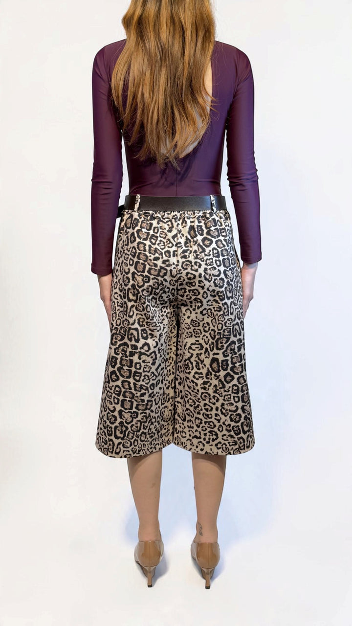 L'ARMADIO DI LULÙ - BERMUDA DENIM ANIMALIER