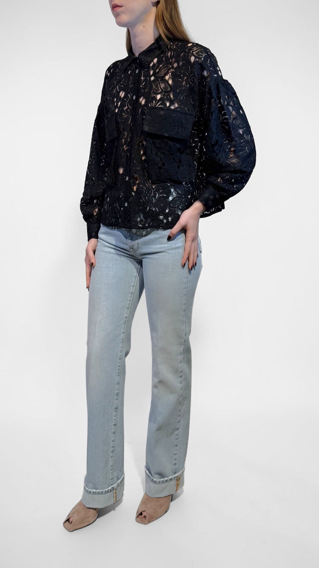 TENSIONE IN - CAMICIA IN PIZZO MACRAME'