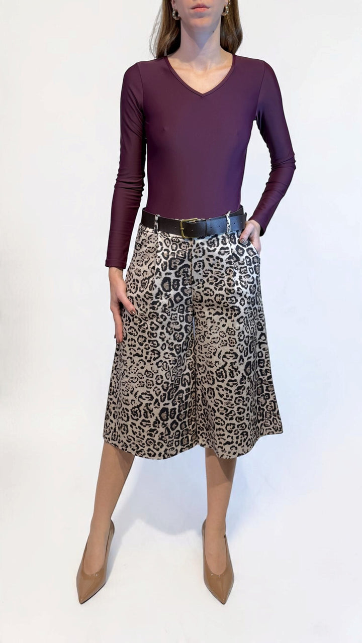 L'ARMADIO DI LULÙ - BERMUDA DENIM ANIMALIER