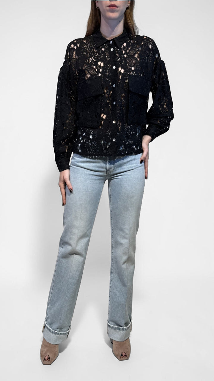 TENSIONE IN - CAMICIA IN PIZZO MACRAME'