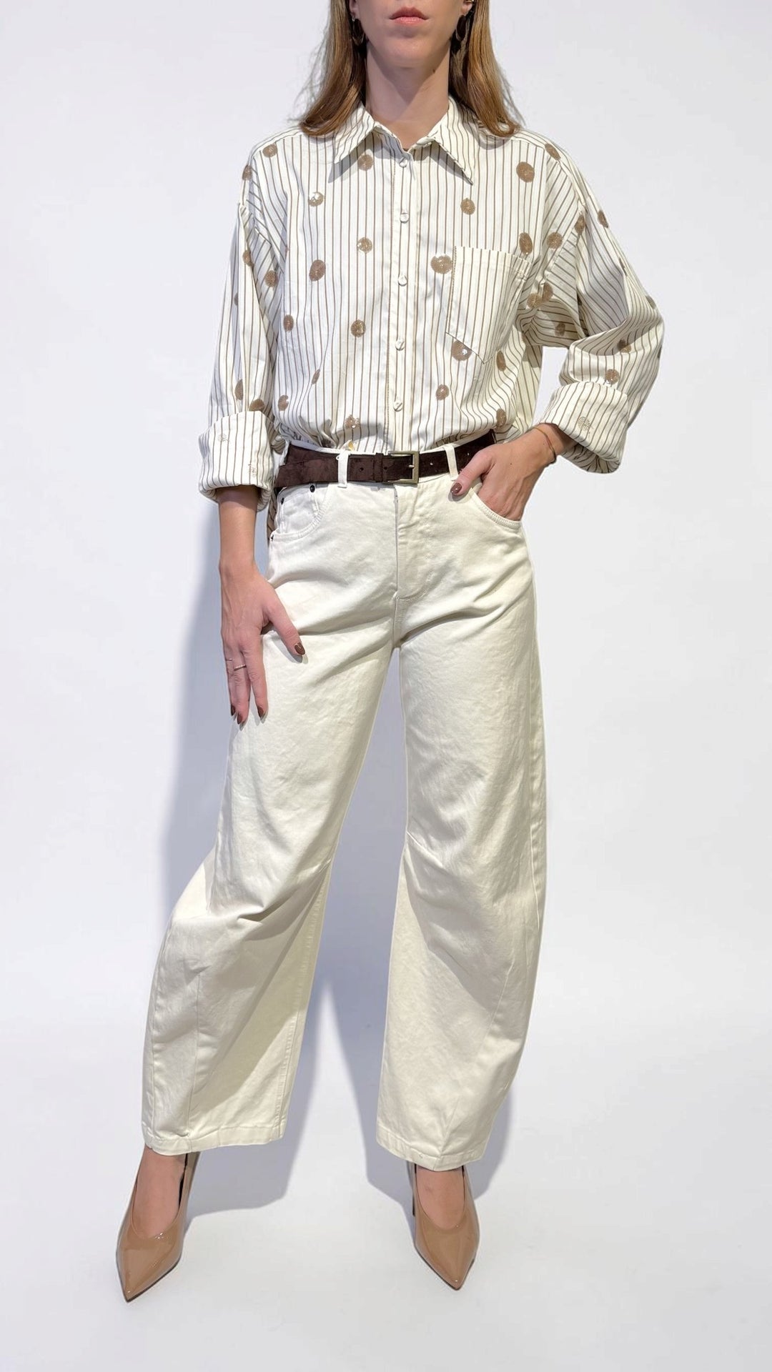 TENSIONE IN - CAMICIA CON RICAMI