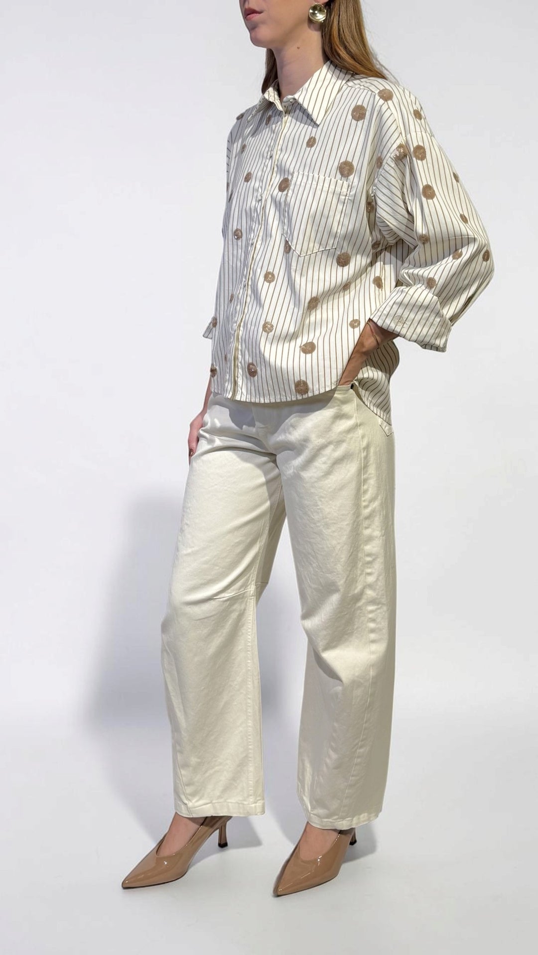 TENSIONE IN - CAMICIA CON RICAMI