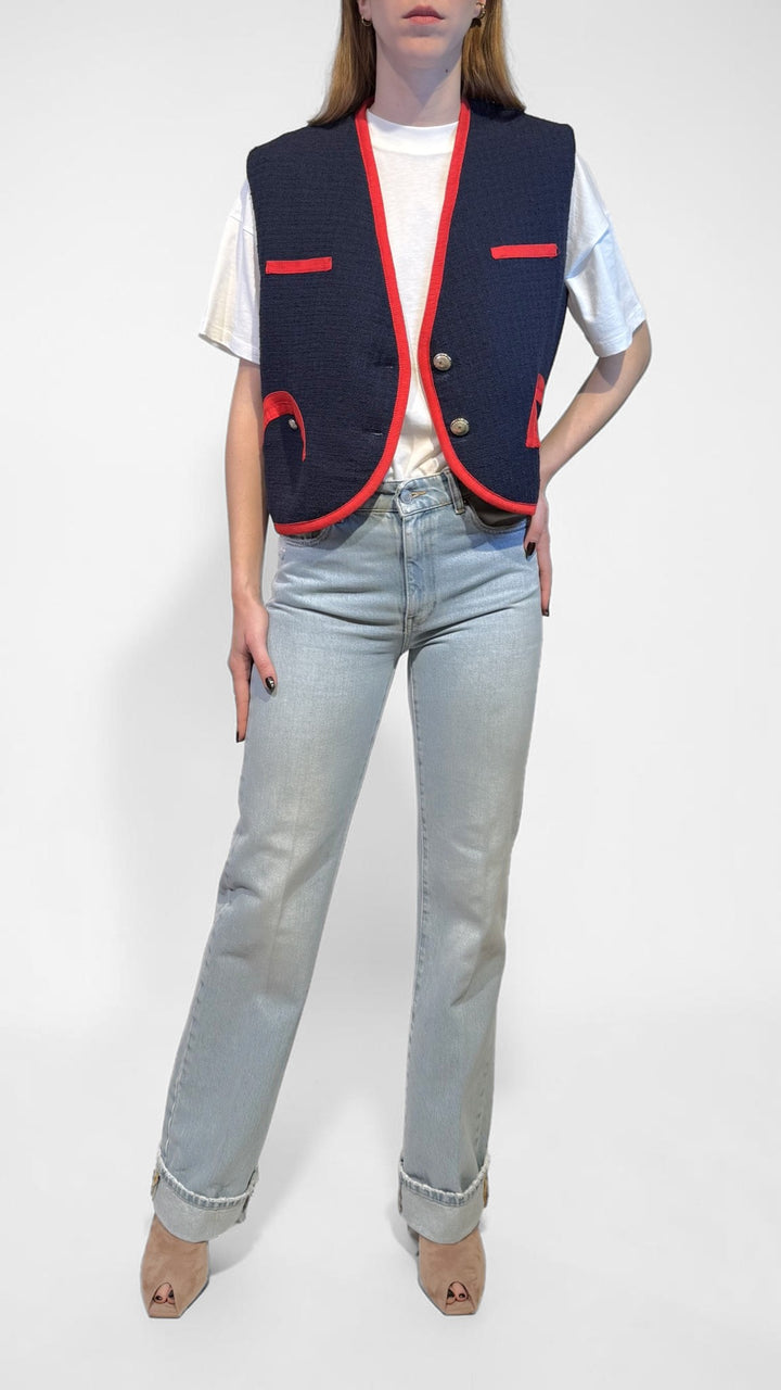 TENSIONE IN - GILET CON PASSAMANERIA
