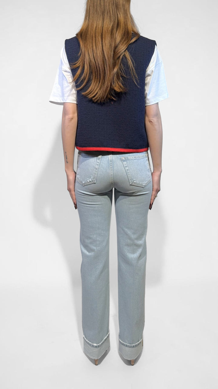 TENSIONE IN - GILET CON PASSAMANERIA