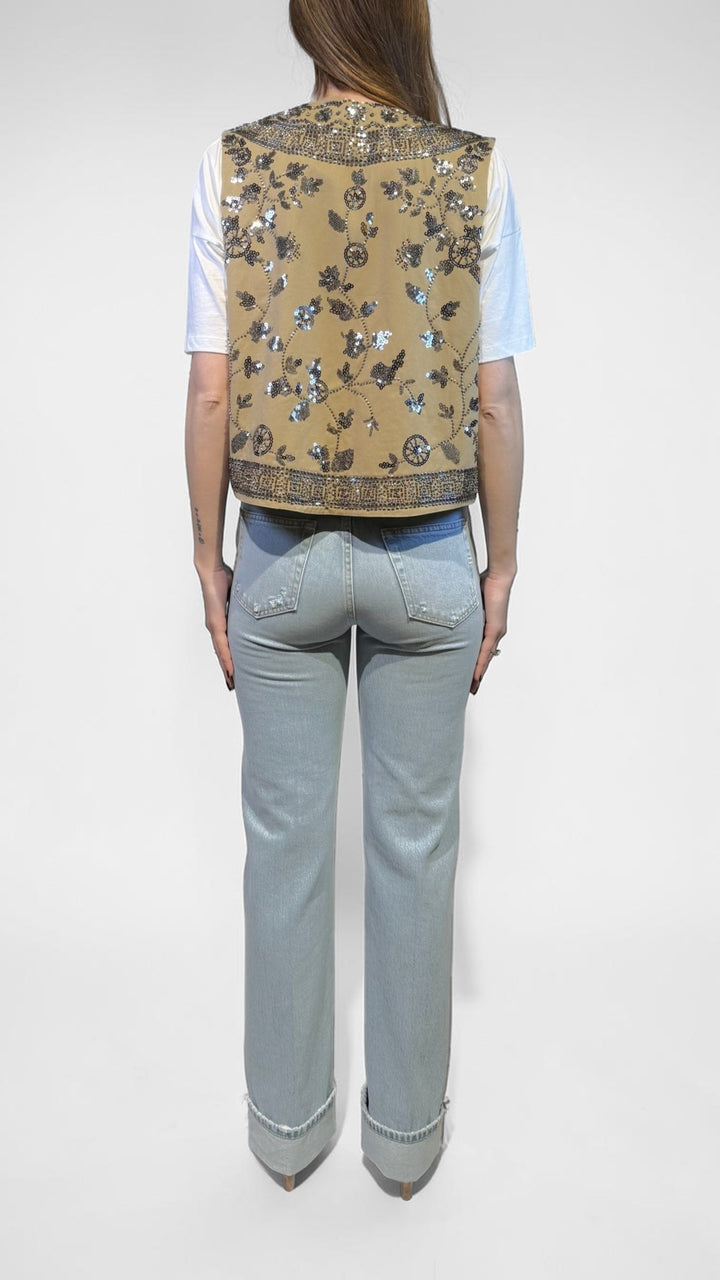 TENSIONE IN - GILET CON STRASS