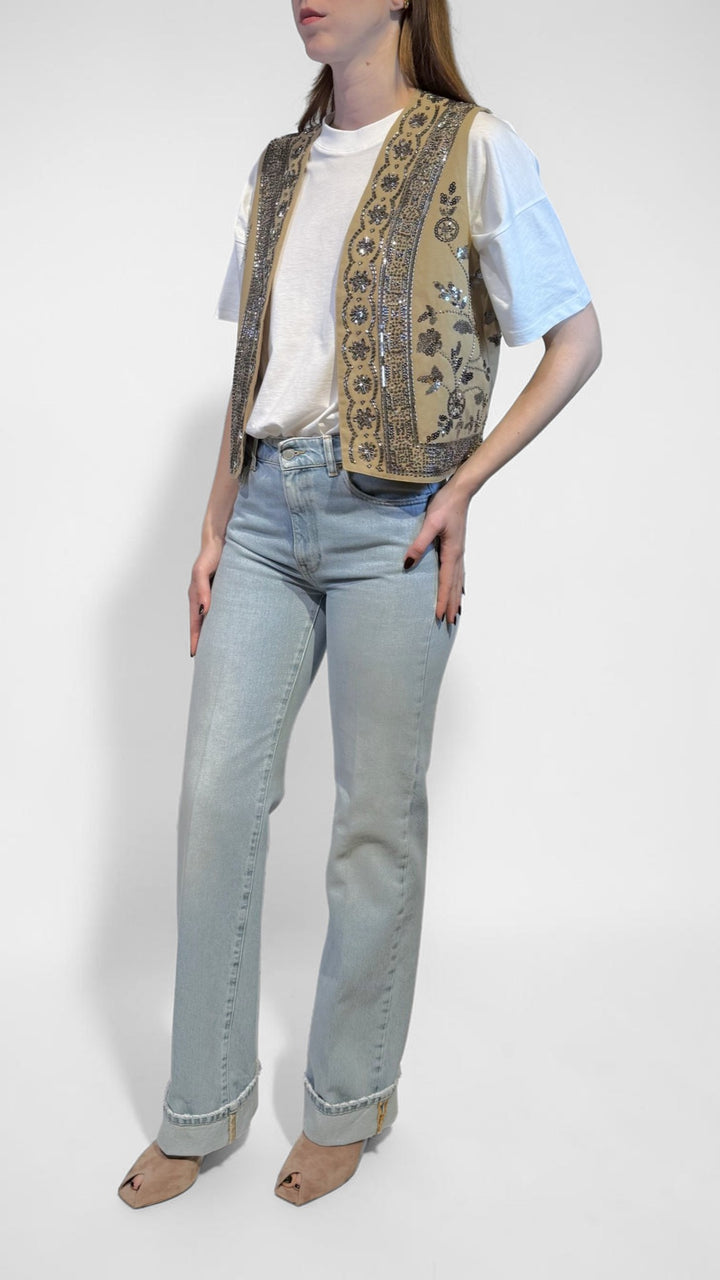 TENSIONE IN - GILET CON STRASS
