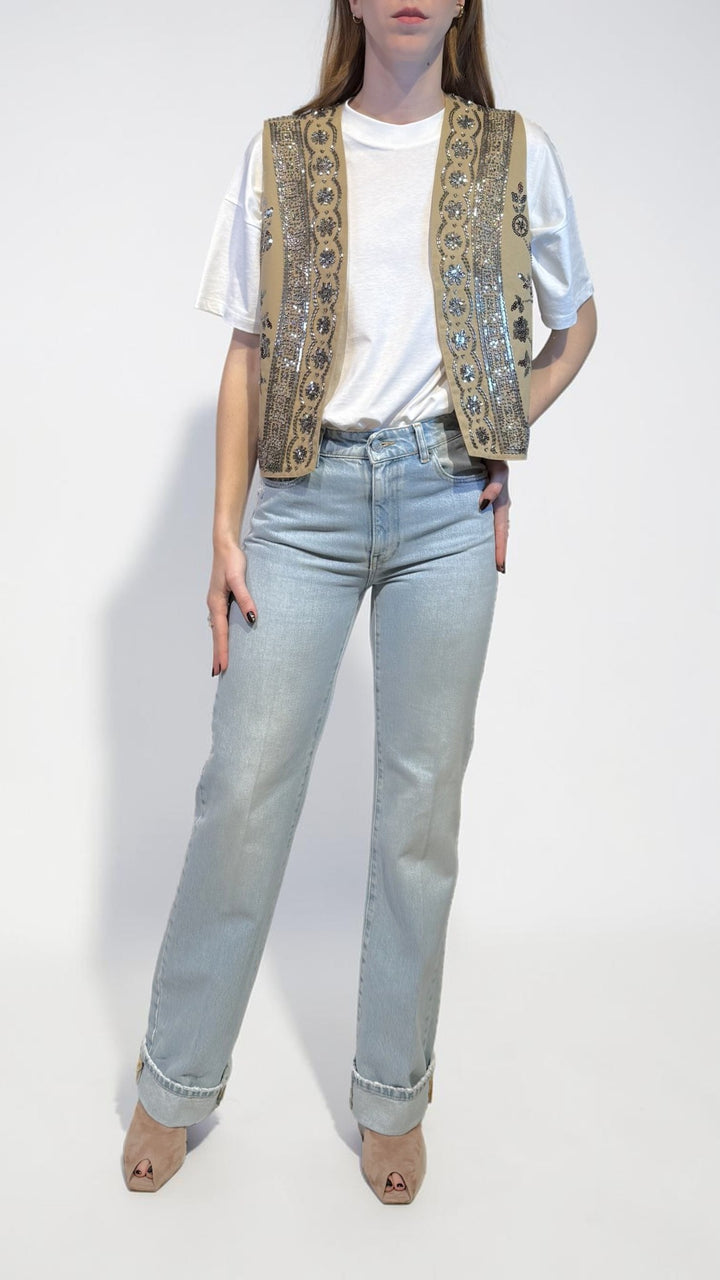 TENSIONE IN - GILET CON STRASS