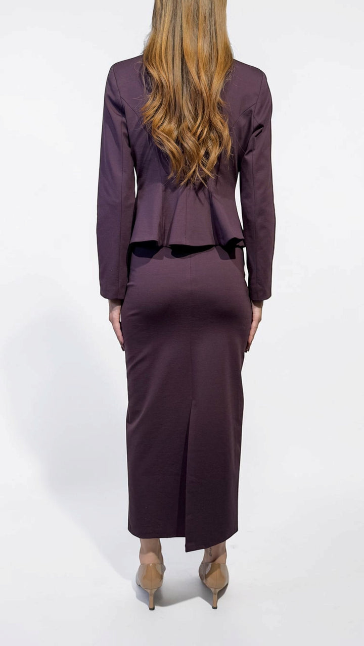 TENSIONE IN - GIACCHINA PEPLUM IN PUNTO MILANO