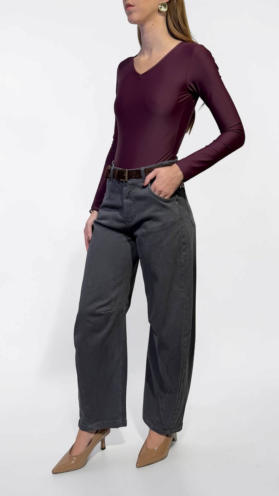 TENSIONE IN - PANTALONE DENIM BALOON